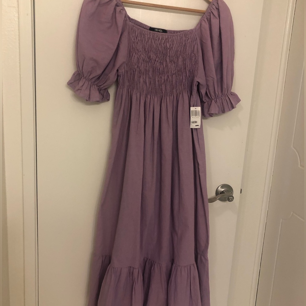 NWT Lavender Cotton MIDI Dress.
